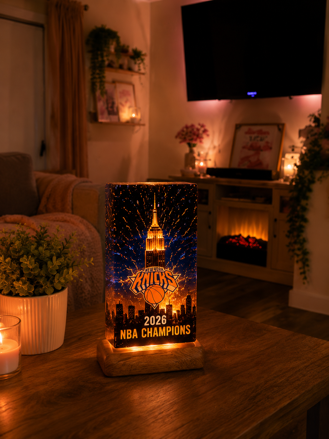 Knicks Resin Lamp